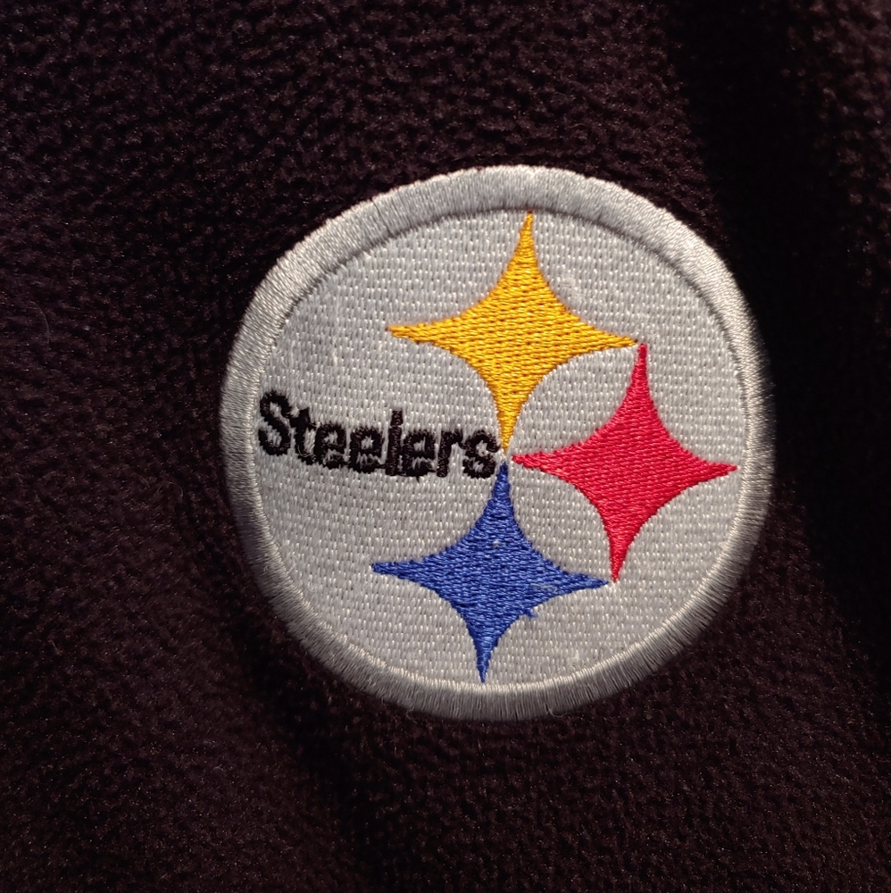 Pittsburgh Steelers Black & Gold 3/4 Zip-up Fleece - Picture 2 of 8